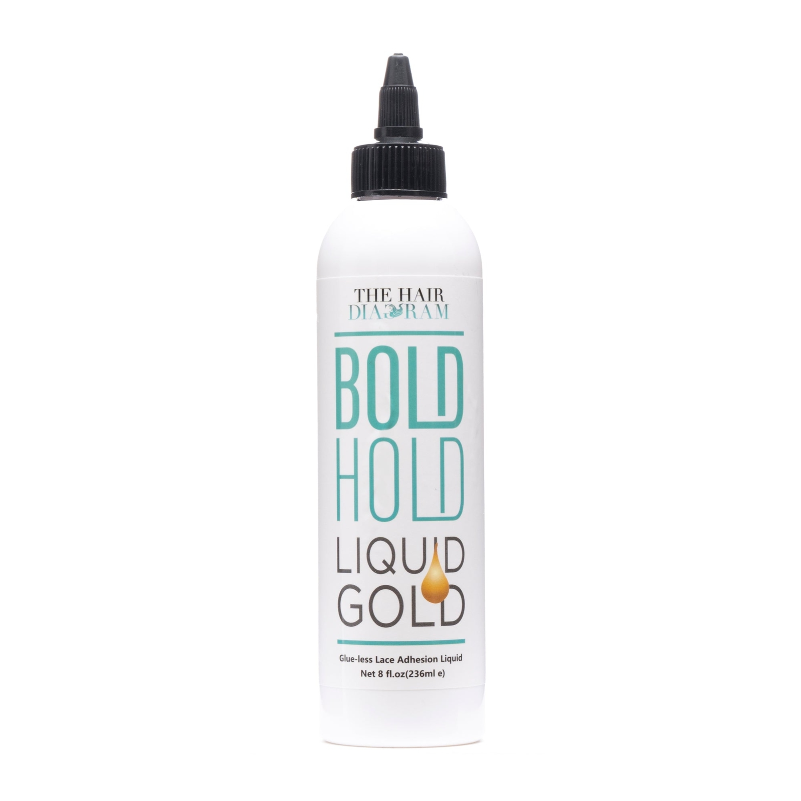 Bold Hold Liquid Gold – Glueless Lace Gel – Temporary Hold For Wigs 8 oz