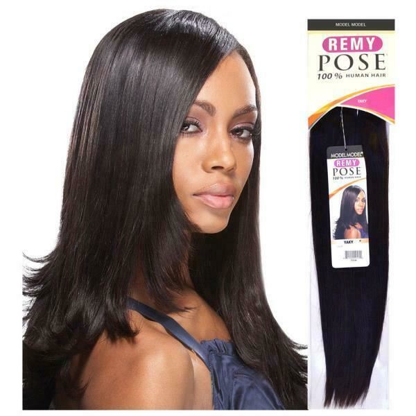 New Model Model Remy Pose Yaky Human Hair Weave Extensions Color 1 Black 8″ -16