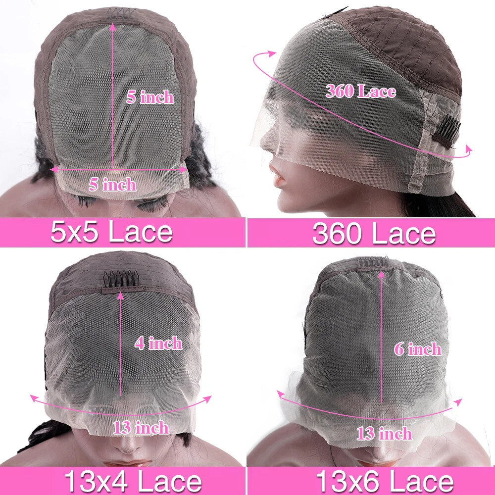 13×4 13×6 Lace Front 360 Lace Frontal Wig Human Wigs Women 5×5 Wig 200 Density