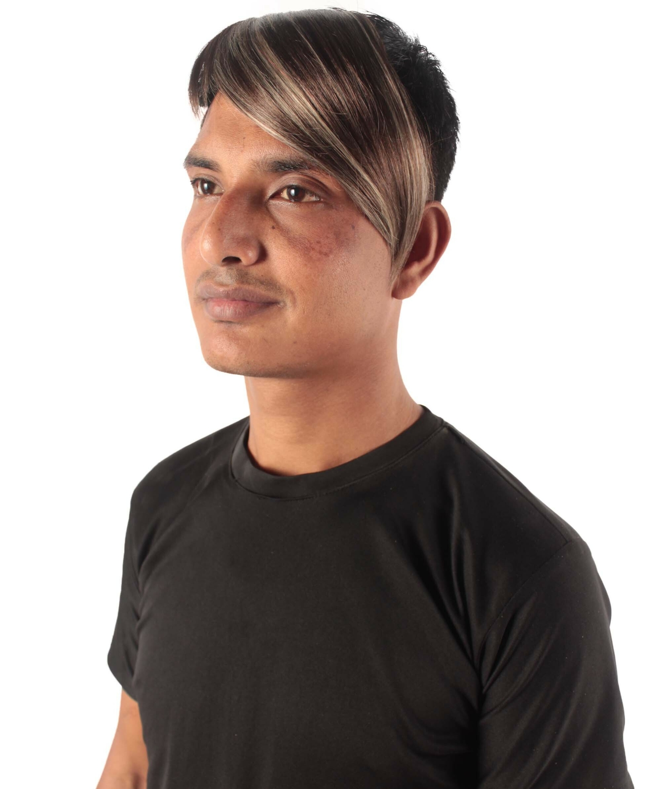 Adult Unisex Medium Brown with Dark-blonde Highlights Clip-on Accessory