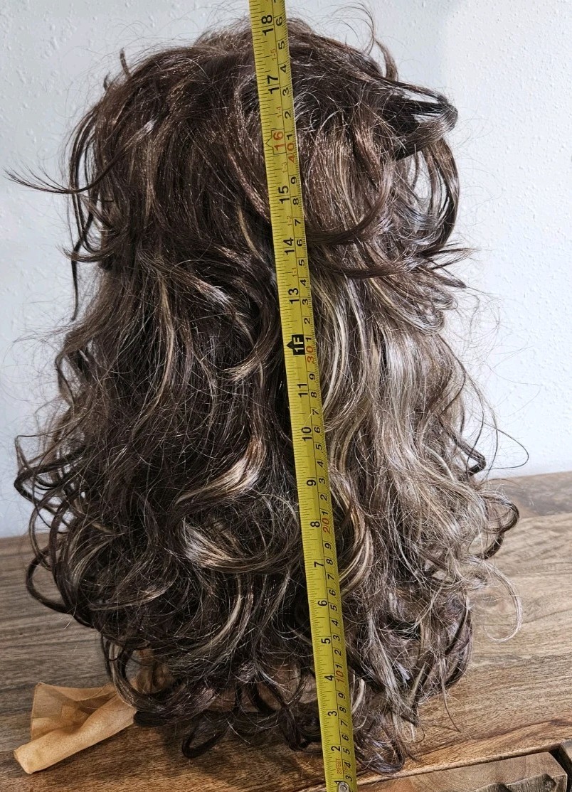 Long Layered Wig Synthetic Brown Blonde Highlights Shag SIUDUS Heat Resistant 18