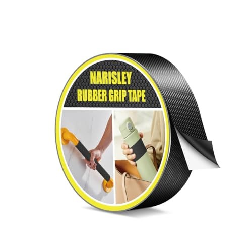 Rubber Grip Tape Ultra Strong Waterproof Anti Slip Tape 1In x 16.5Ft 1 Black