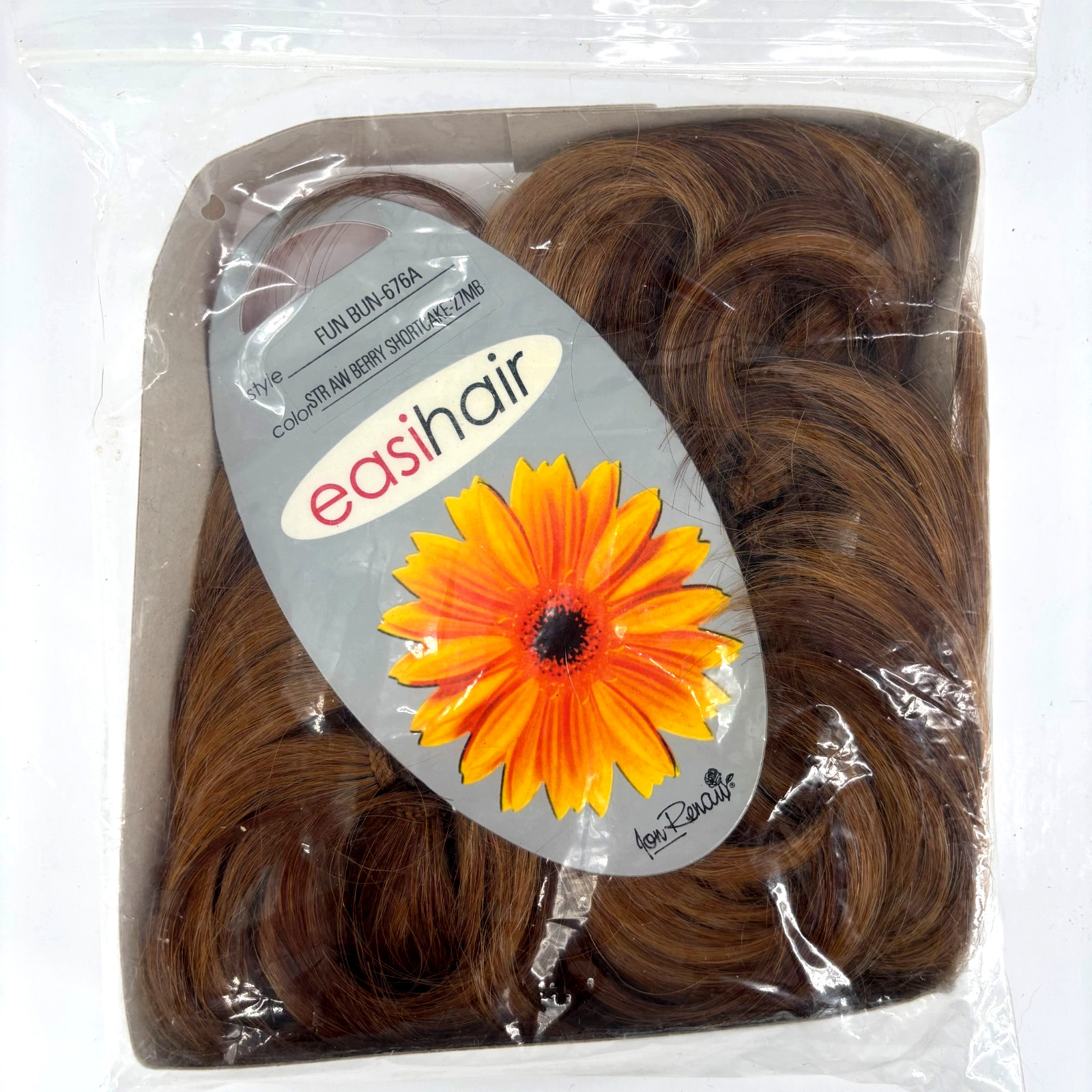 Easihair Hairpiece Jon Renau FUN BUN-676A STRAWBERRY SHORTCAKE-27MB New/Vintage