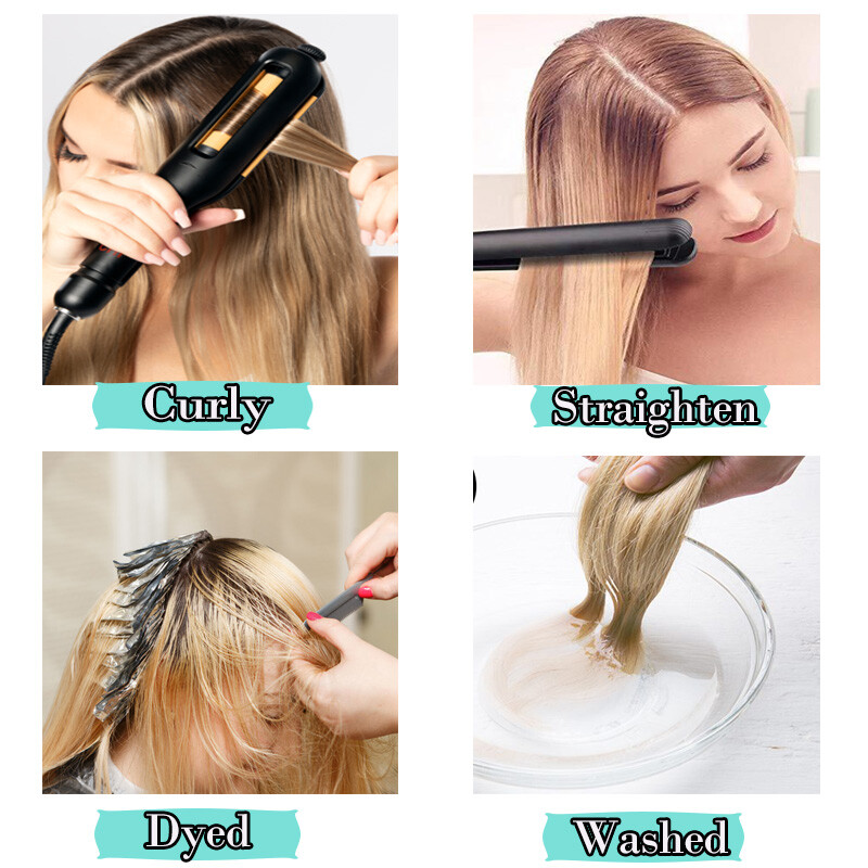 One Piece Clip In 100% Human Hair Extensions Straight/Wavy Many Color Hot Sale