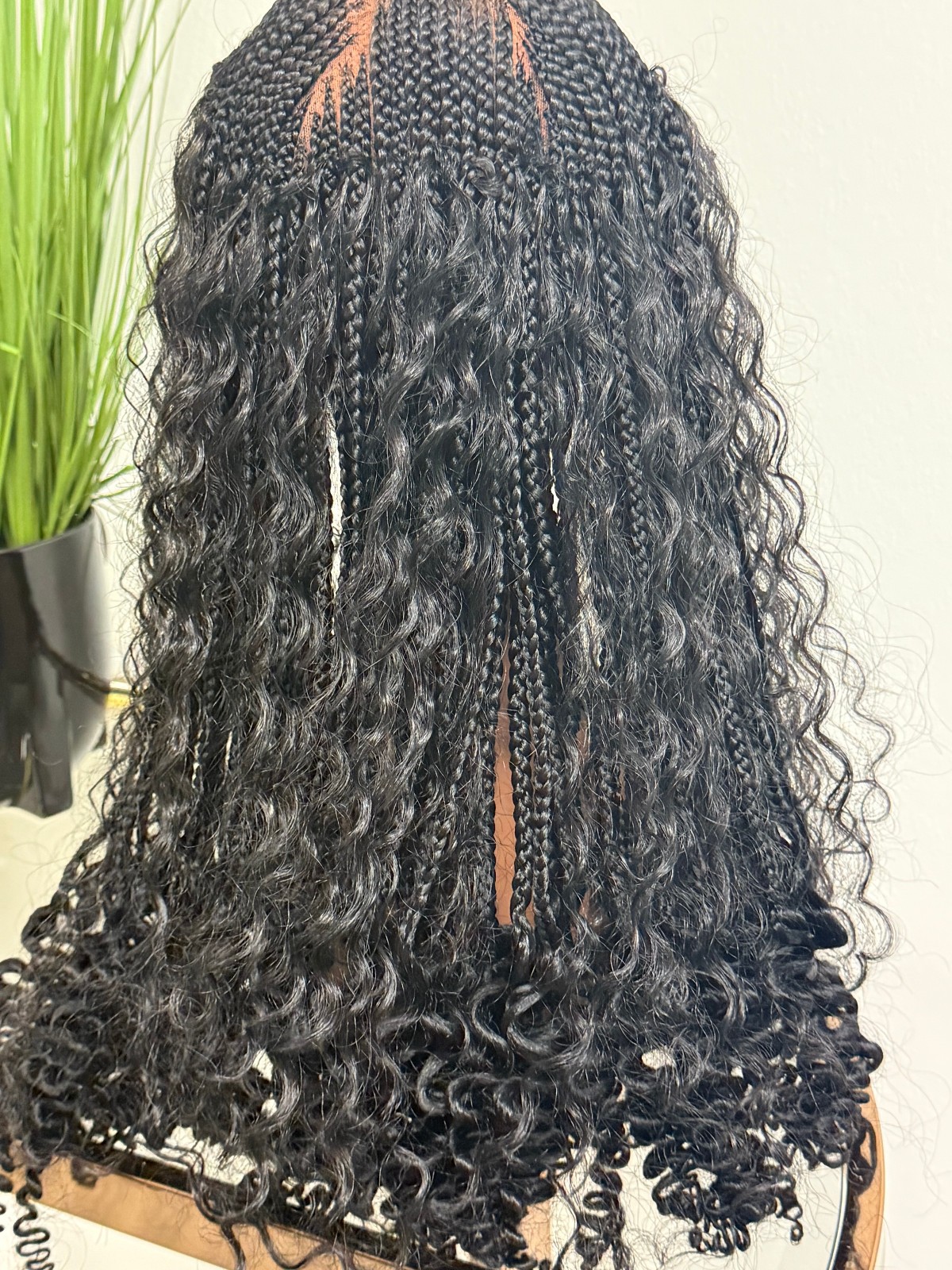 African Goddess Fulani Black Braided Wig