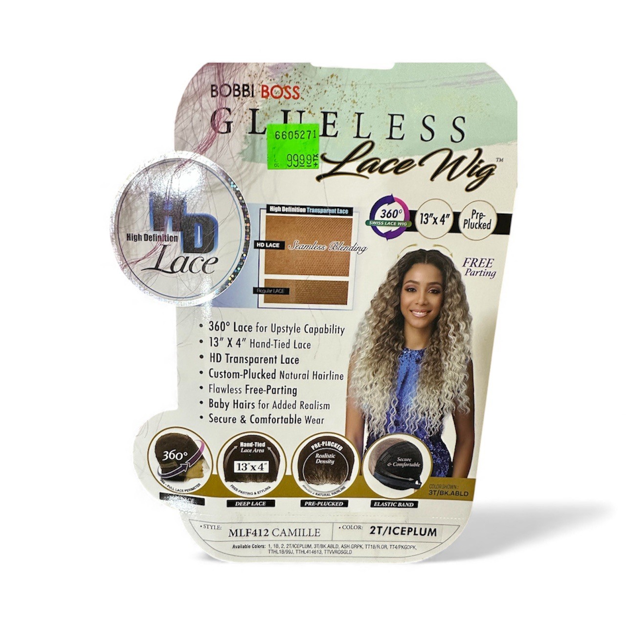 Bobbi Boss Glue less Lace Wig 360 Hd Lace