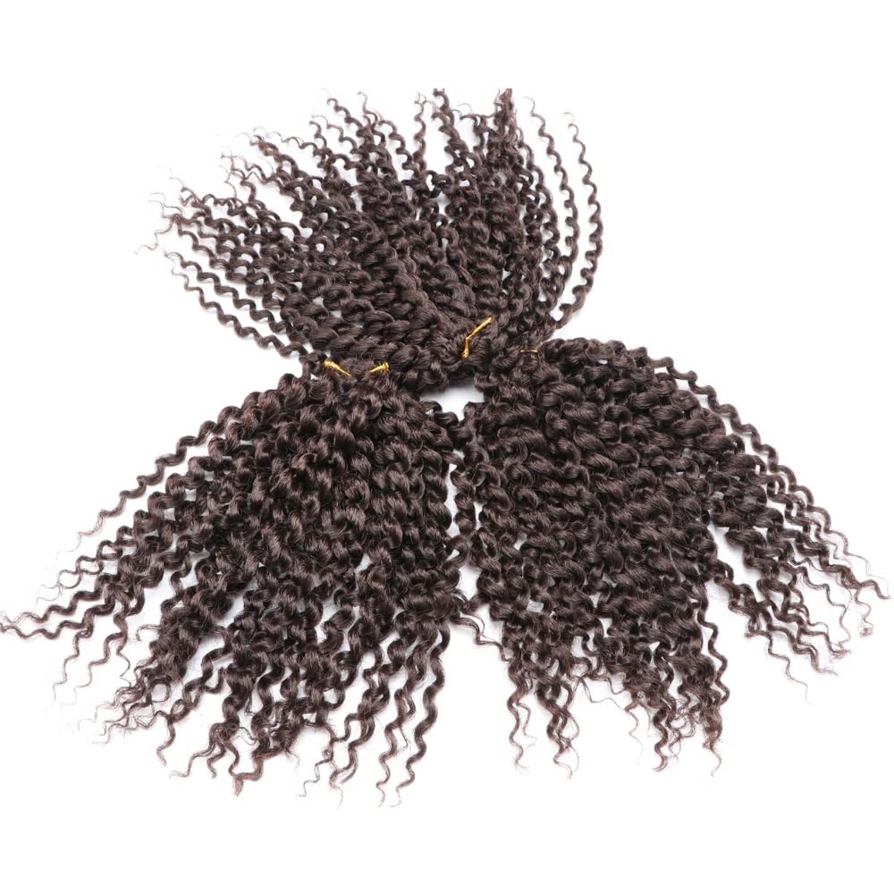 Soft Bouncy Synthetic Crochet Braids Dark Black