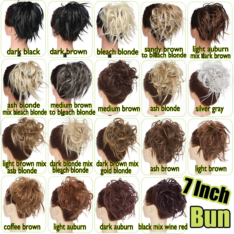 X-LARGE Messy Bun Hair Piece Scrunchie Updo Wrap Hair Extensions Thick as Human