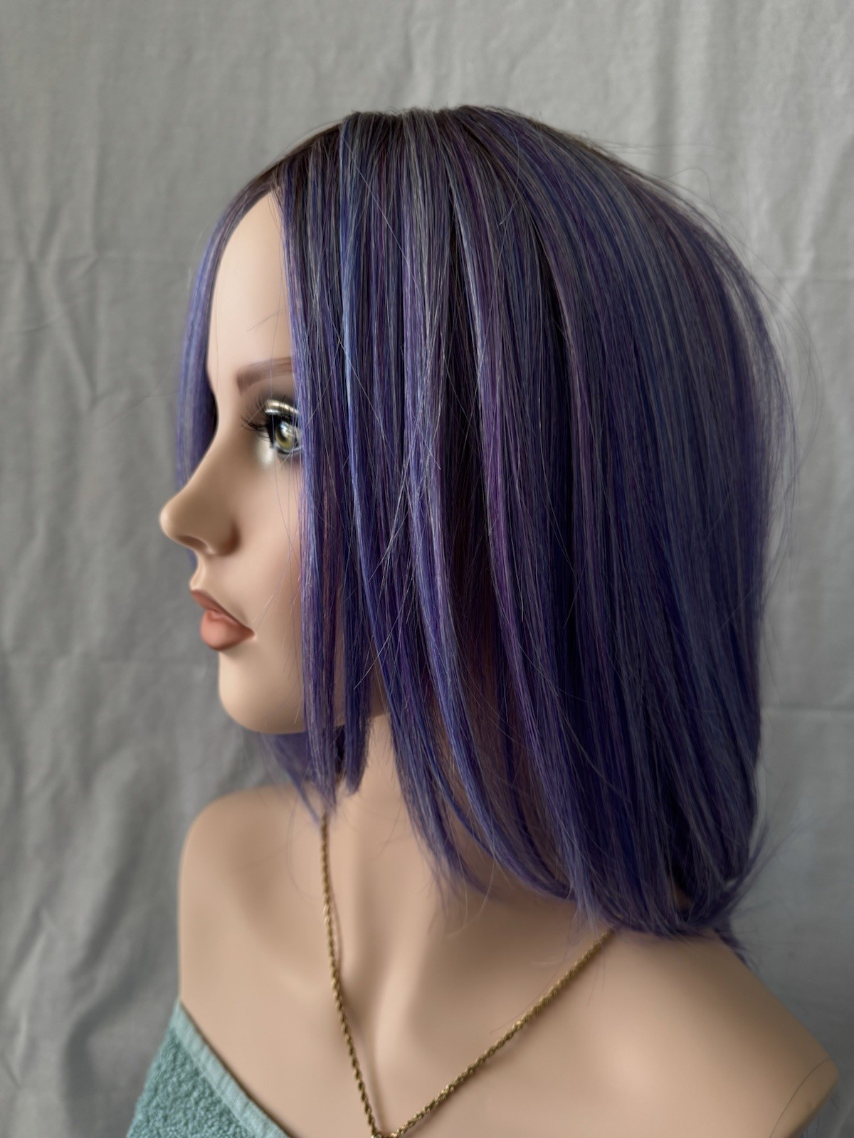 BELLE TRESS DOLCE & DOLCE WIG STARDUST WIG BNWT STUNNING VIOLET PURPLE/BLUE