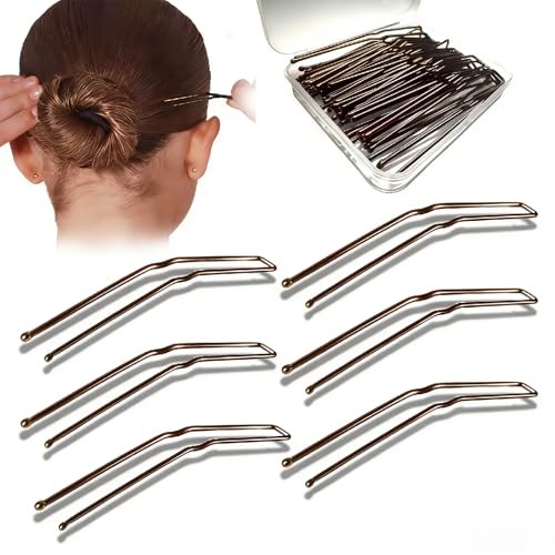 36Pcs Hair Pins for Buns & Updos – Large Bobby Brown – Curved