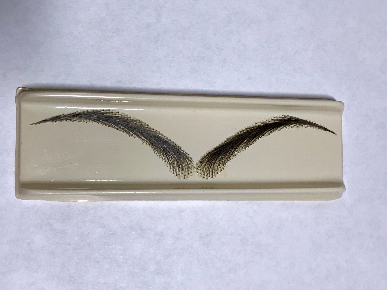 False Eyebrows 100% Human Hair Hand Tied Brown Round 2