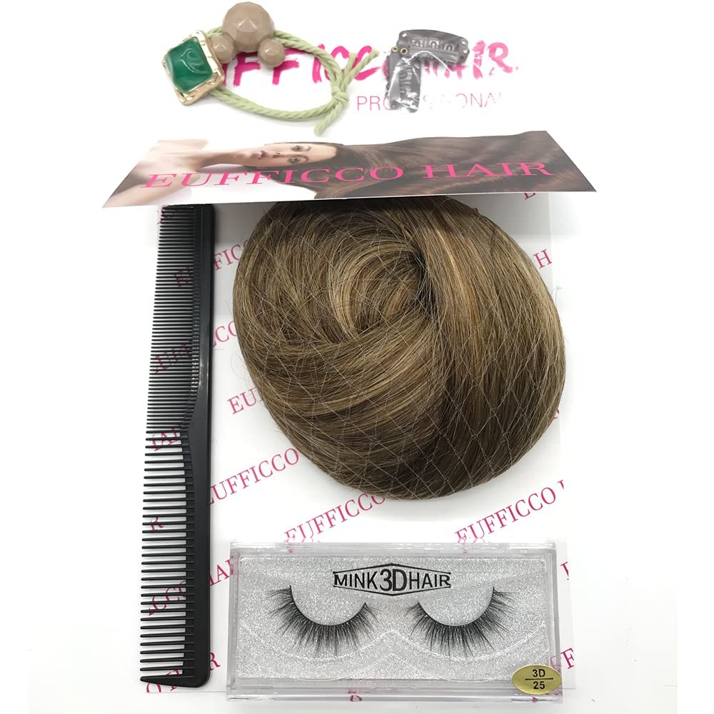 Eufficco Human Hair Lace Clip In Hair Extensions Thick Ends Highlights Piano