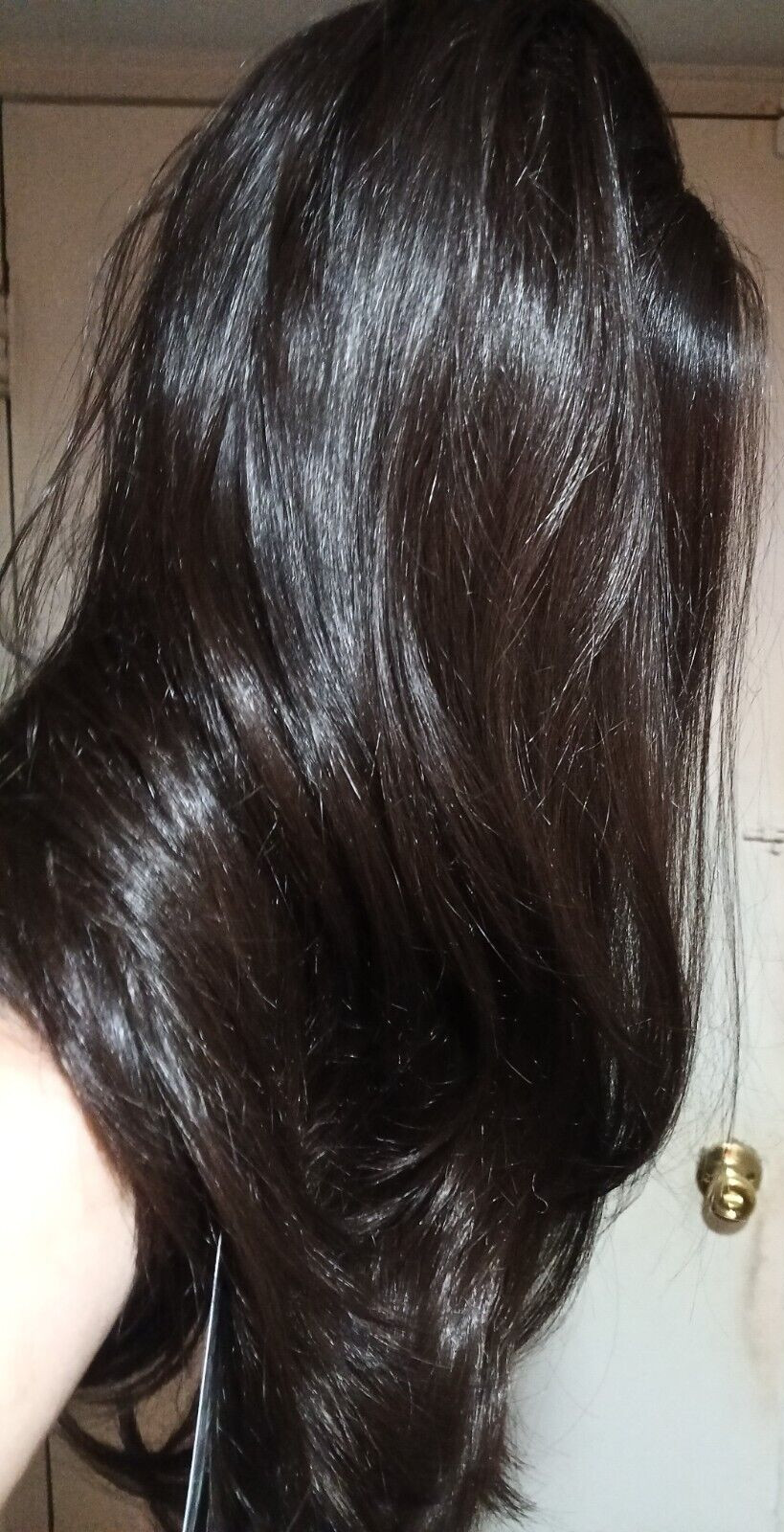 BESHE LACE FRONT LAYERED DARK BROWN WIG LW-WIKI 22″ SYNTHETIC STRAIGHT HAIR