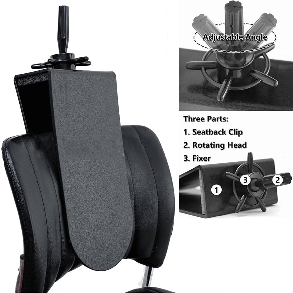 Hairyhme 2 Pcs Chair Mannequin Head Clamp Stand Clip For Wigs And Trainning