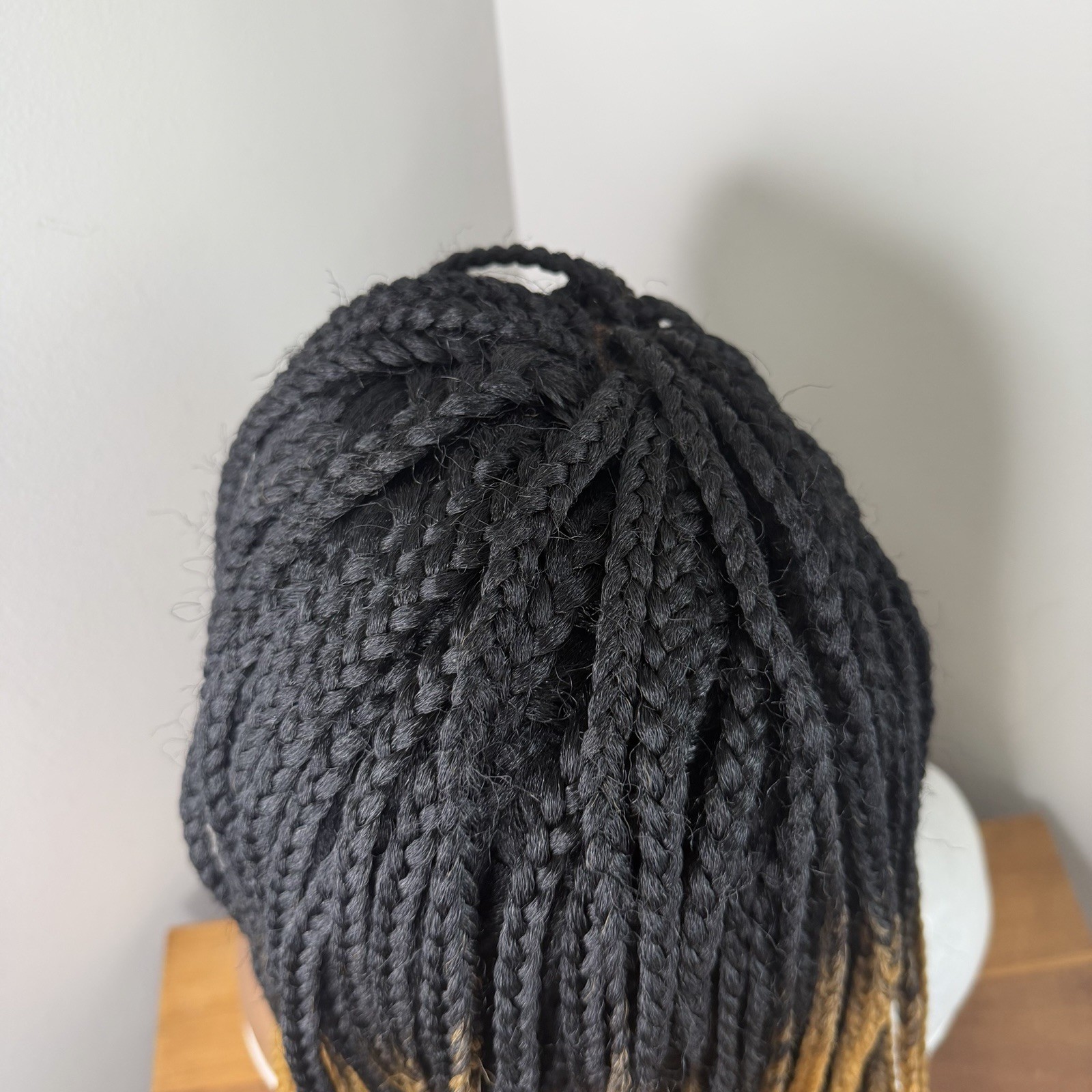 SENSATIONNEL CLOUD 9 4X4 SWISS LACE PARTING WIG – BOX BRAID 30” (READ)