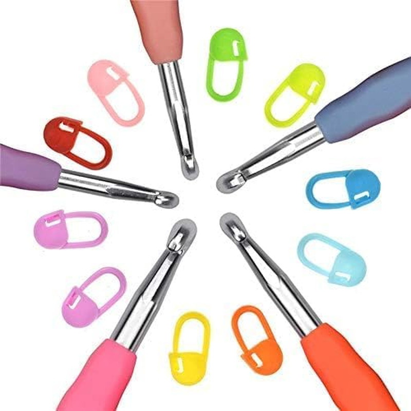 Large Ergonomic Crochet Hooks Set 6.5Mm 7.0Mm 8.0Mm 9.0Mm 10.0Mm (5 Size)
