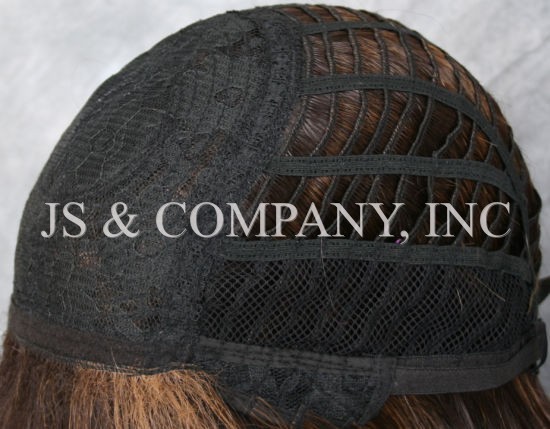 Human Hair Blend Full Wig Long slightly wavy bangs Heat OK WBKT 4-27