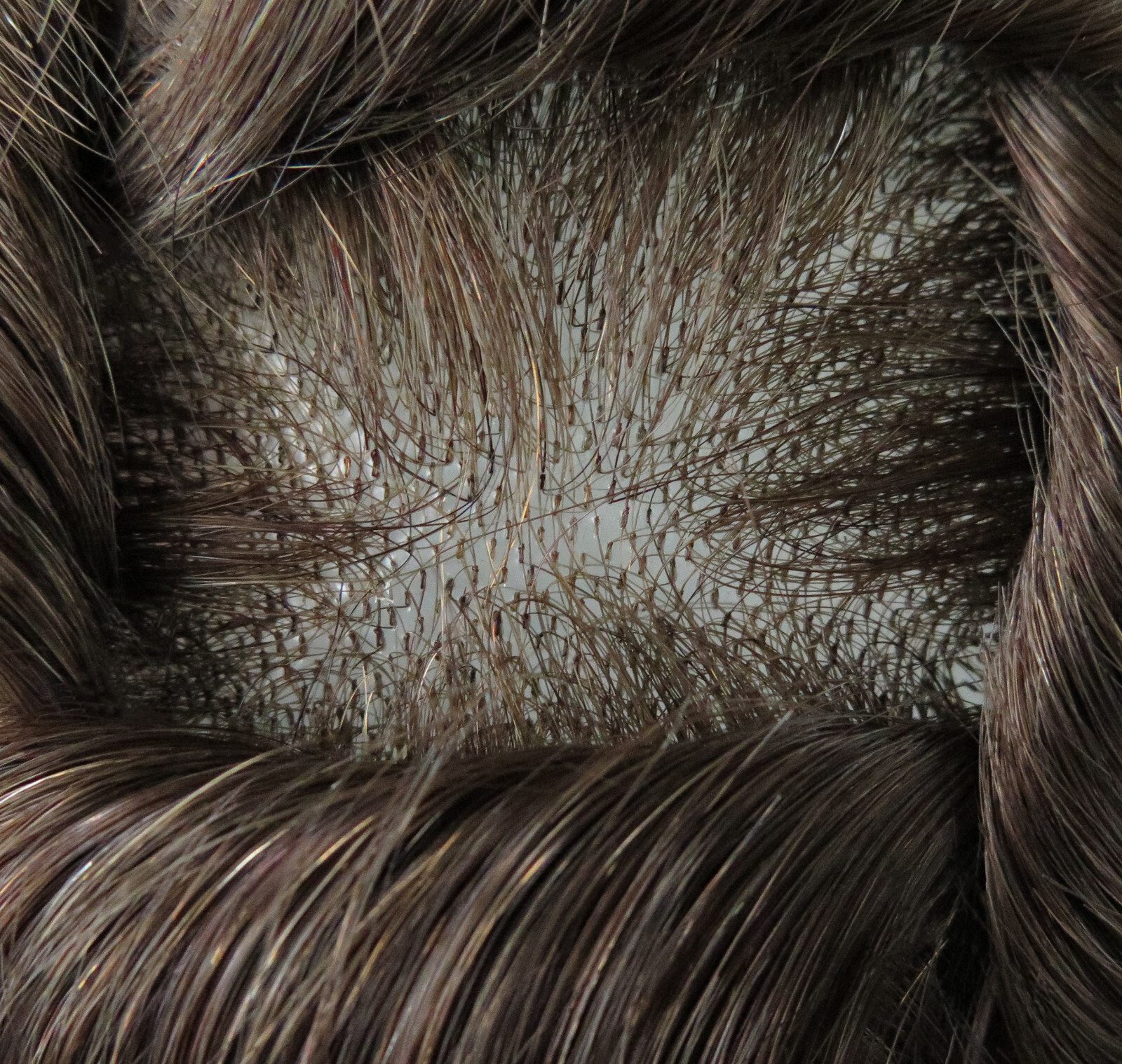 Mens Toupee Hair Replacement System Hairpiece 0.03 Thin Skin Human Hair Mirage#5