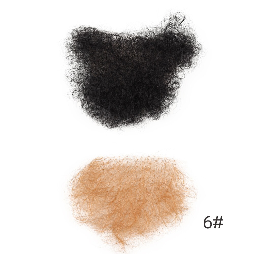 US Stock One Piece Fake Pubic Hair Beard Silicone Doll Wig High Temperature Wire