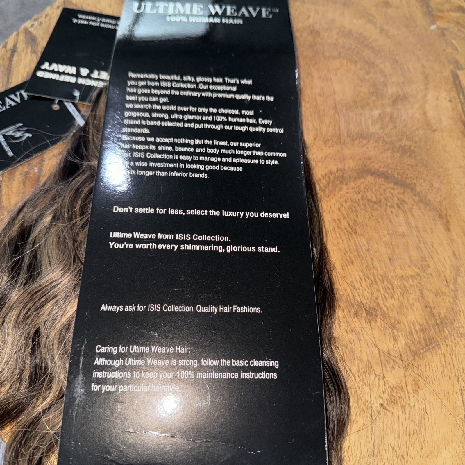Ultimate Weave Isis HH Remi Hair Tangle Free Spanish Wave 10” Color P1B/27Dbl Pk