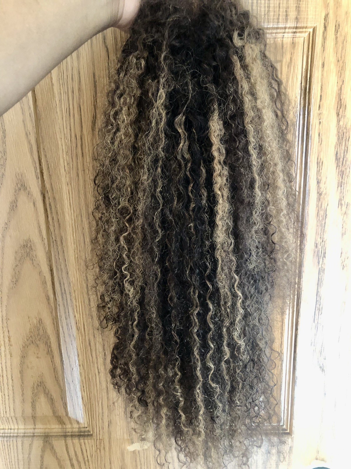 Glueless Balayage Highlight 4C Edges Curly Wig 13×6 Full HD Lace Pre Plucked