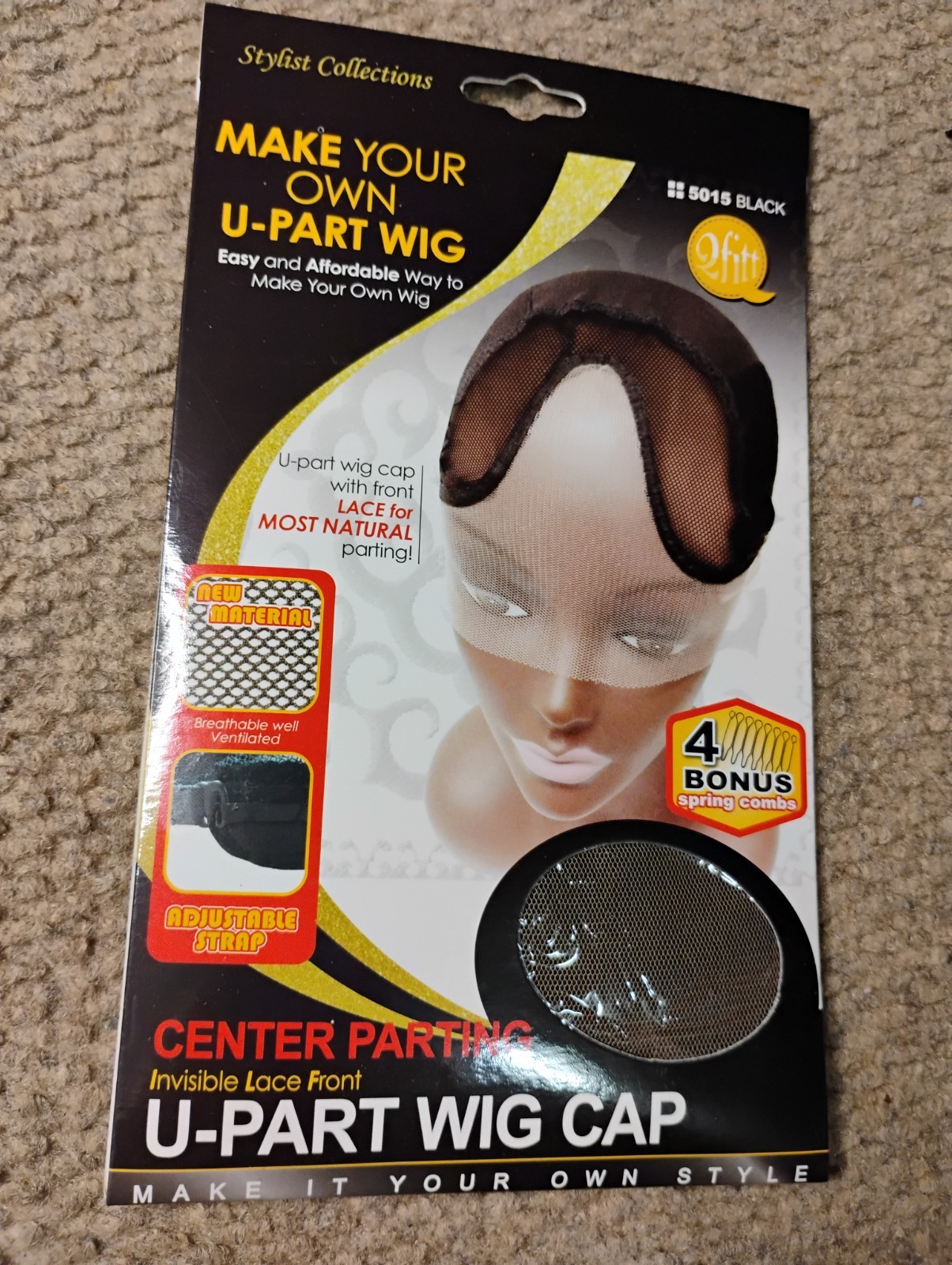 Center Parting U-Part DIY Dome Style Mesh Wig Cap Invisible Lace Front