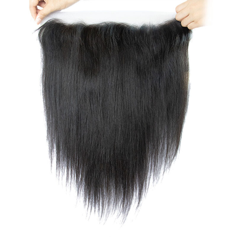 HD 13*6 Lace Frontal Indian 100% Human Hair Straight Body Wave 14-26inch