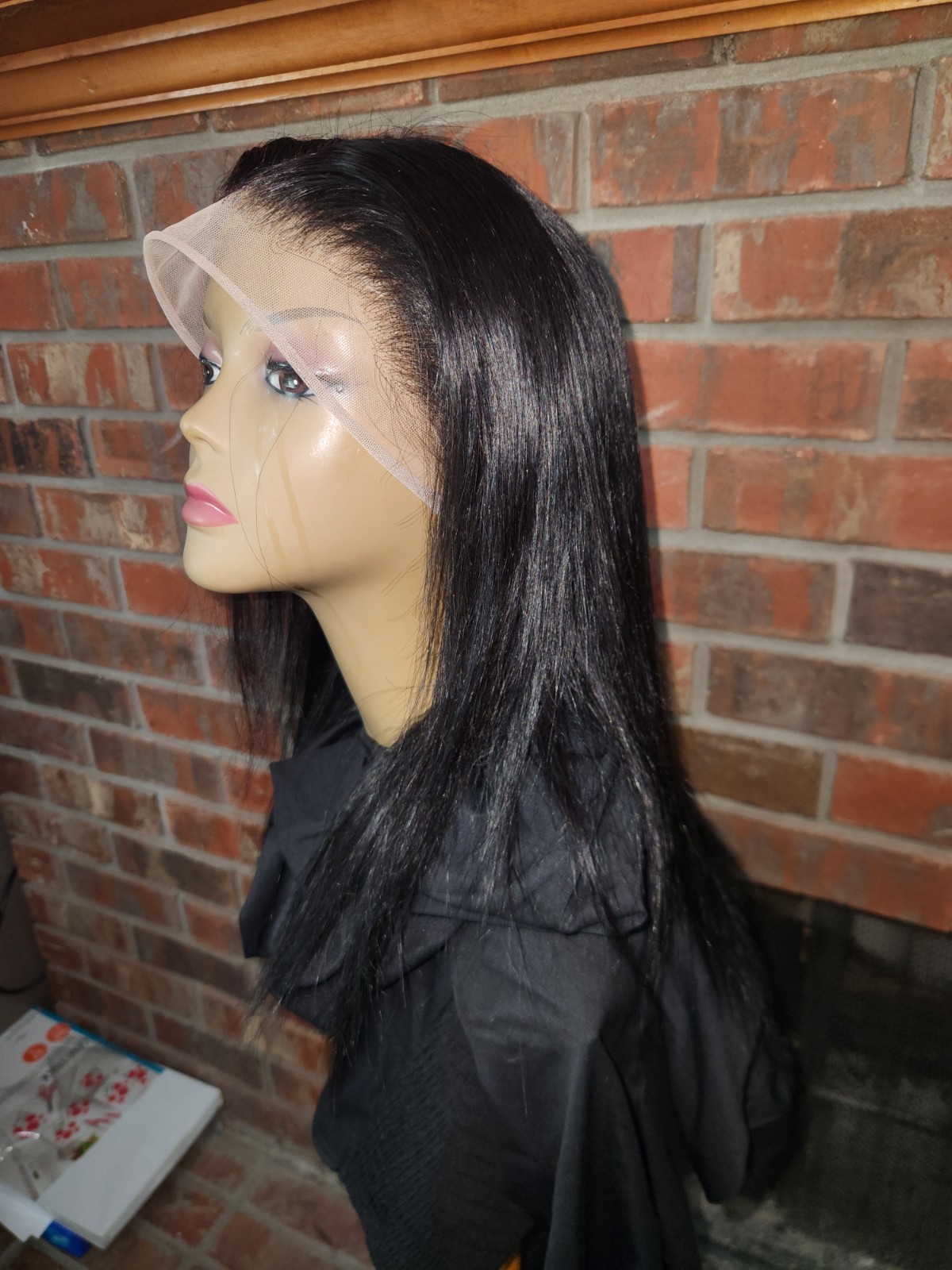 Pre-everything HUMAN BLEND Lace Front Wig Straight Women
