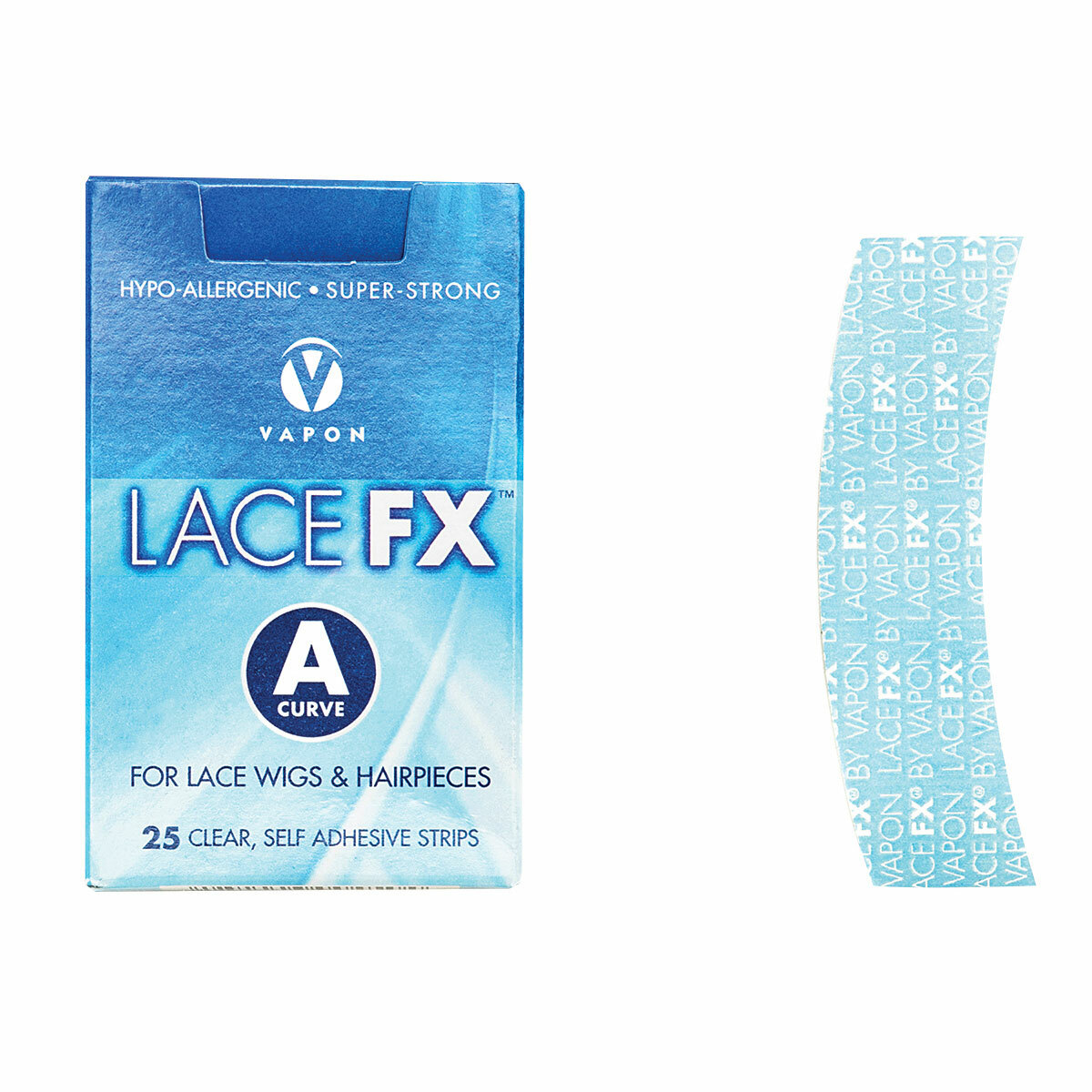 LACE FX A CURVE TAPE FOR WIG TOUPEE 25 STRIPS BY VAPON INC