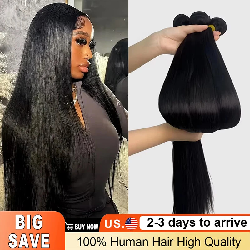 12A Bone Straight Real Human Hair Bundles 30 40 Inch Raw Hair 4 5 Bundles