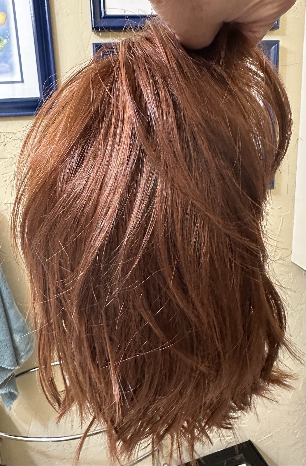 Wig Monofilament Layered Bob Adjustable Straps