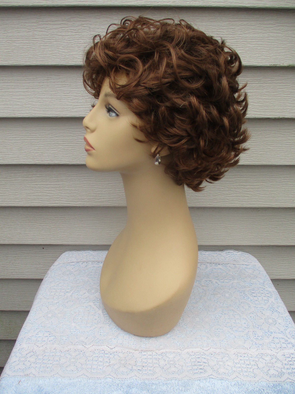 Unbranded MYSTERY WIG Color Rich CHESTNUT BROWN Textured Style