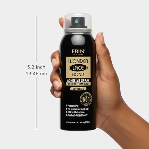 Lace Wig Adhesive Spray Extreme Firm Hold 3 Pack 2.7oz Fast Drying No Residue