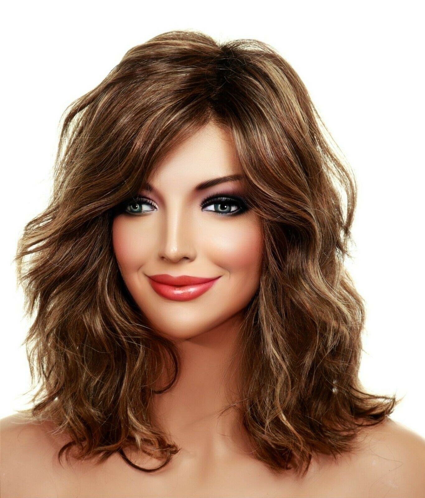 FINN ESTETICA LACE FRONT WIG | CKISSRT4 | MID LENGTH LAYERED WAVES – 2