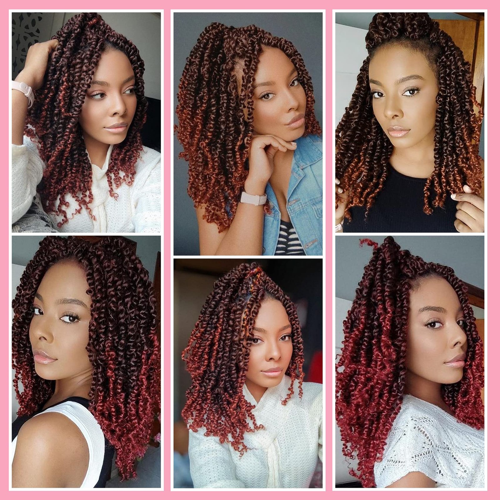 Passion Twist Hair 10 Inch, 8 Packs Passion Twist 10 Inch (Pack of 8) T30#