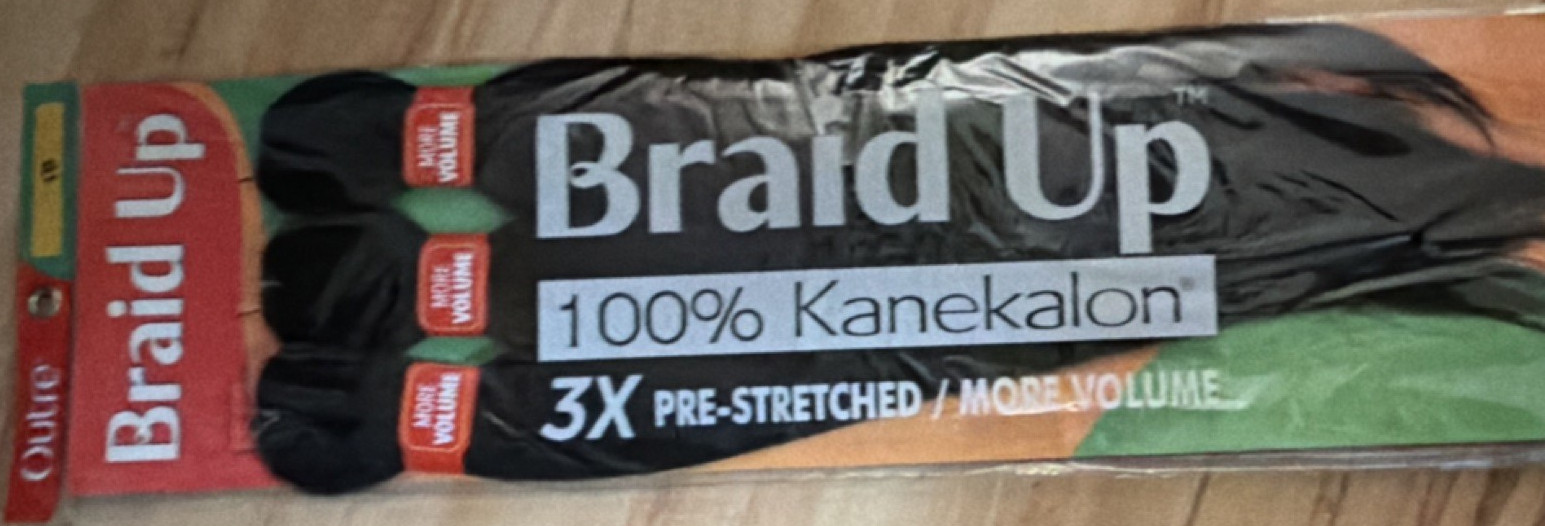Outre 3X Pre-Stretched Kanekalon Braid Hair Extension 56″ 1B Flame Retardant