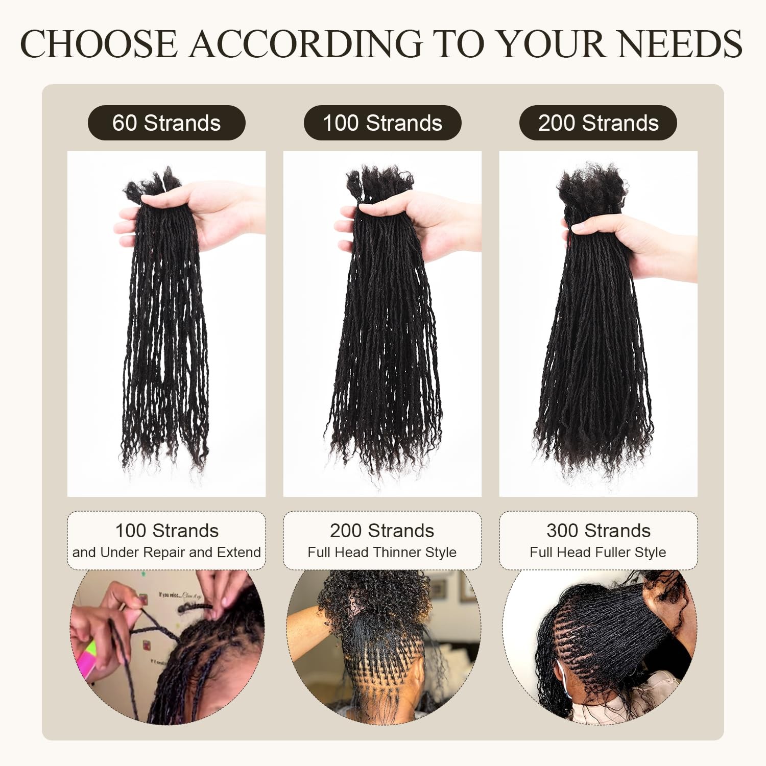 Originea Daixi Handmade Interlocking Sisterlocks Curly Tips 100 Real Human Hair