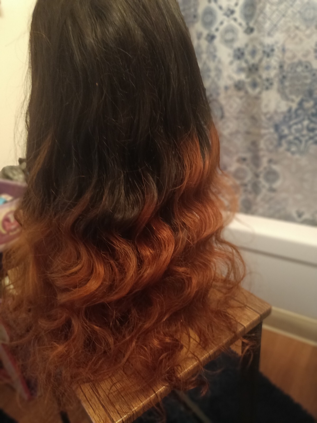 HUMAN HAIR OMBRE LACE FRONT WIG CUSTOM COLOR 250 DENSITY !!