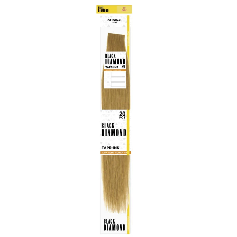 Black Diamond 20 PCS Straight Tape-Ins Human Hair Extension 18″~20″