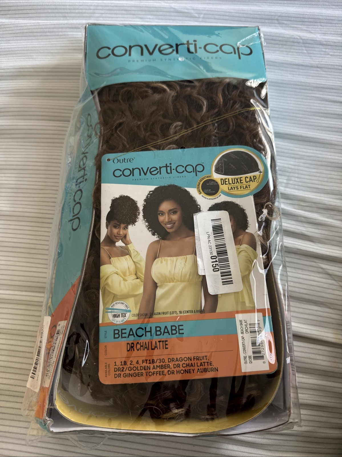 Outre Converti-Cap Beach Babe Wig – DR Chai Latte – Heat Resistant – Deluxe Cap