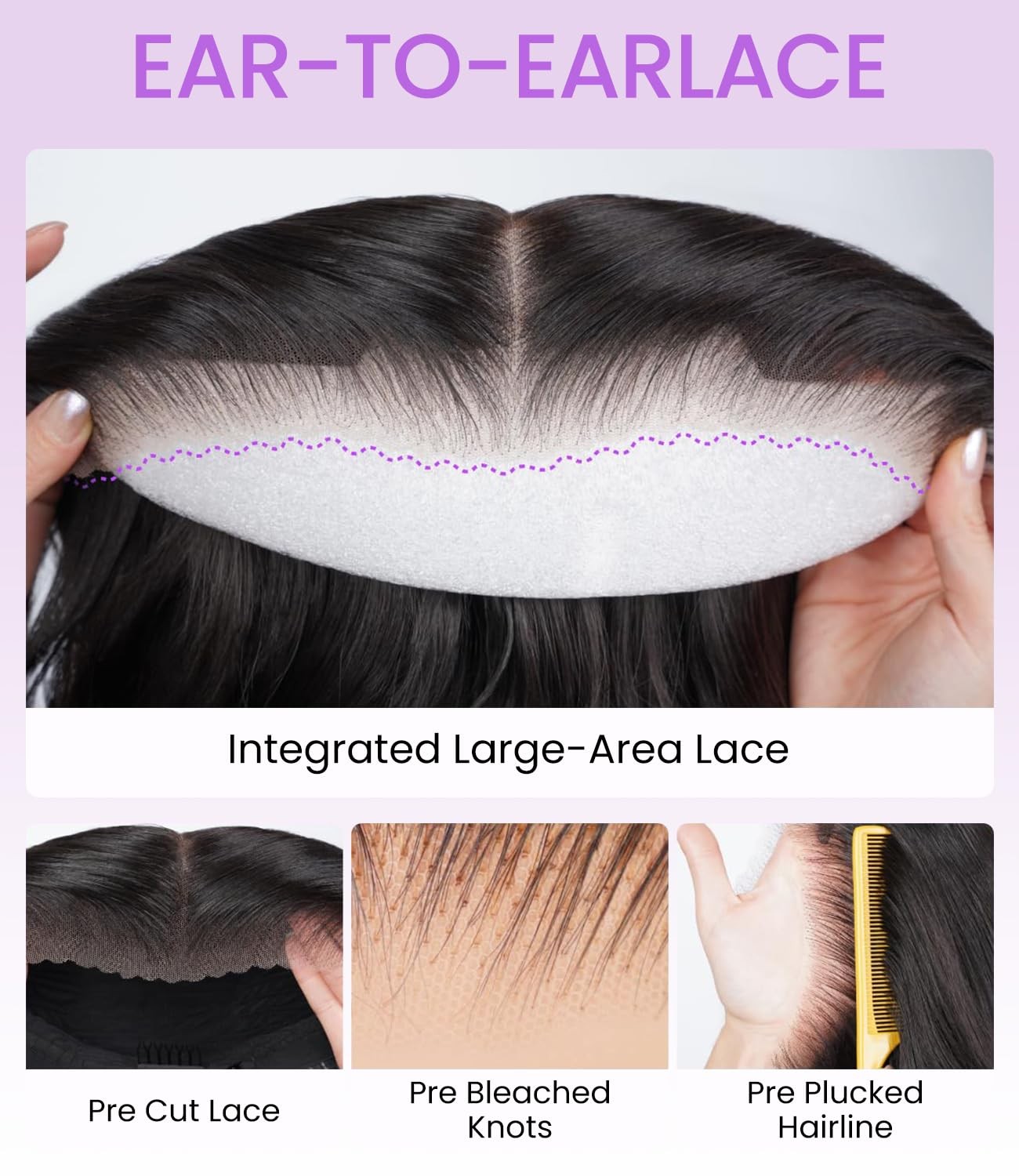 Highlight Lace Front Wig Human Hair Loose Wave 6X5 Glueless Wigs Human Hair P…