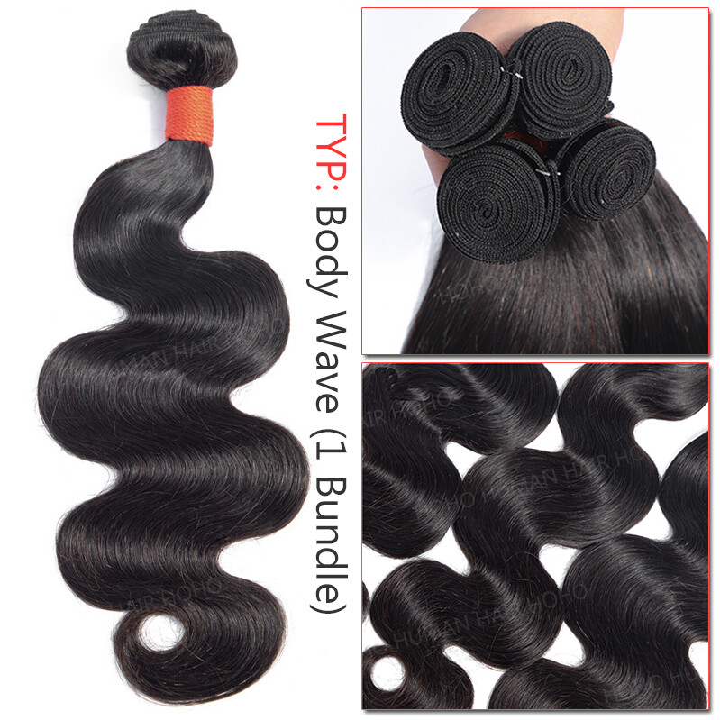 EXTRA-THICK 3Bundles/300G Peruvian 8A Virgin Human Hair Extensions Weave Weft US
