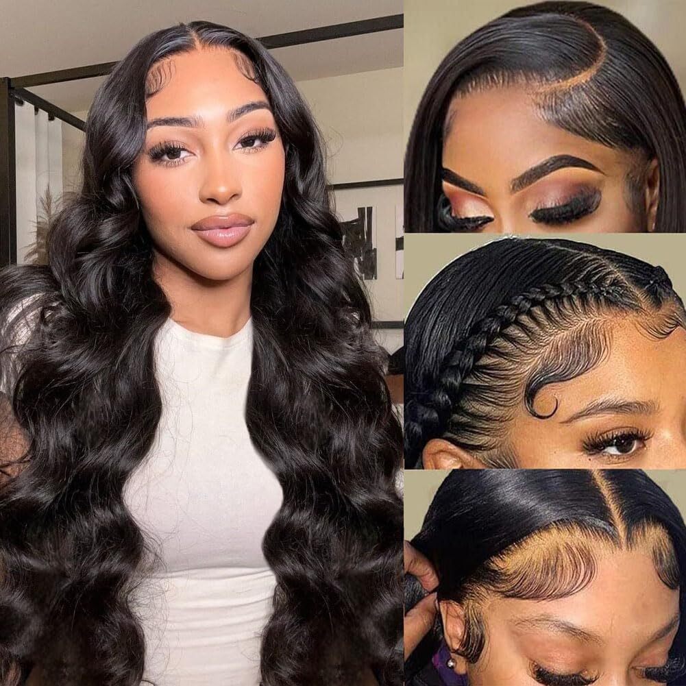 Body Wave 5×4.5 Silk Top Full Lace Human Hair Wig Pre Plucked Silk Base Lace Wig