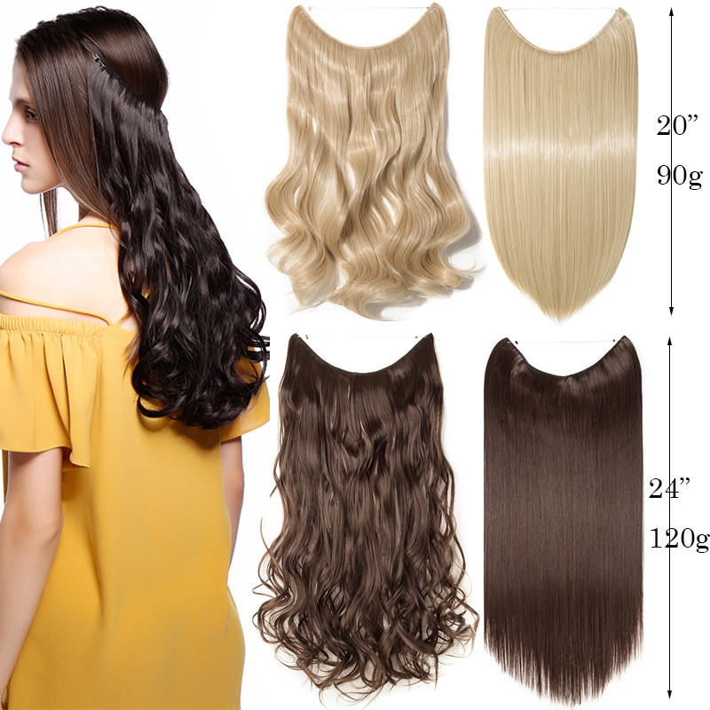 Hidden Band Secret Wire REAL 100% Natural Hair Extensions DIY One Piece THICK