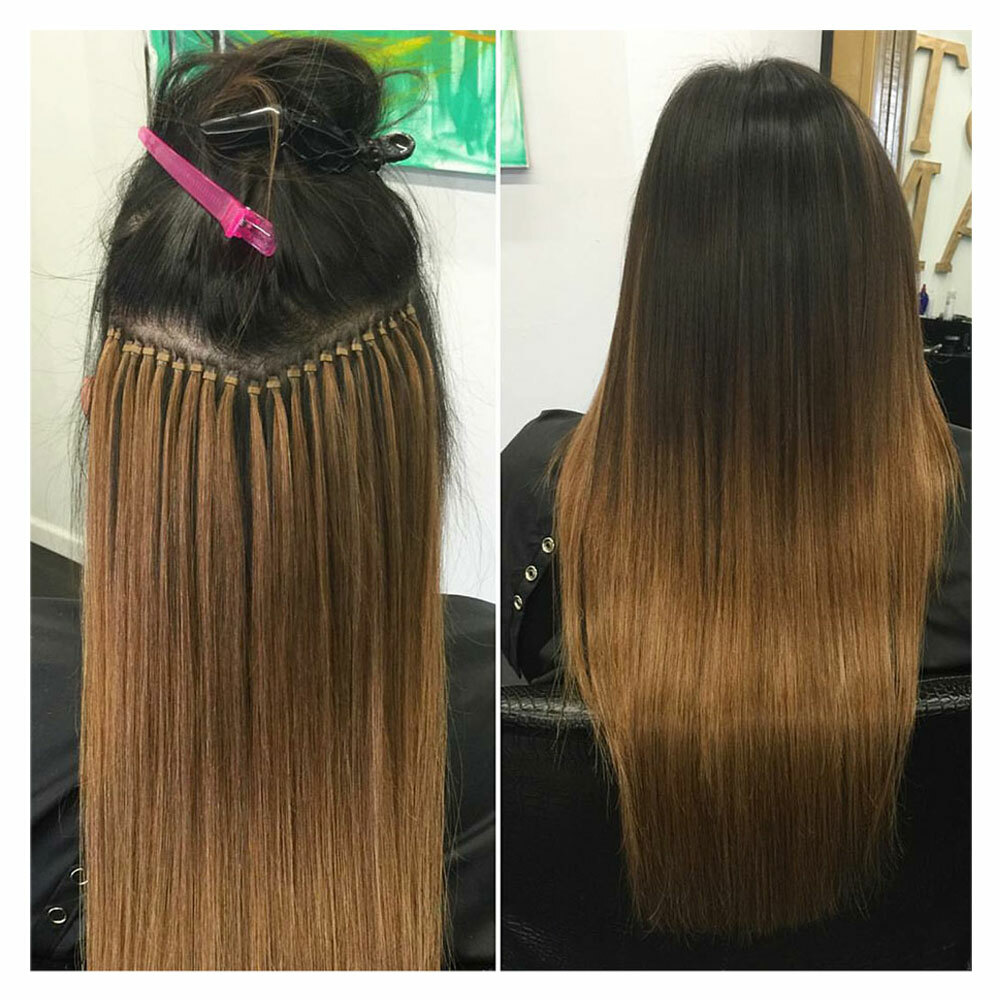 1G/S Micro Beads Link Micro Loop Ring Tip 100% Real Remy Human Hair Extensions