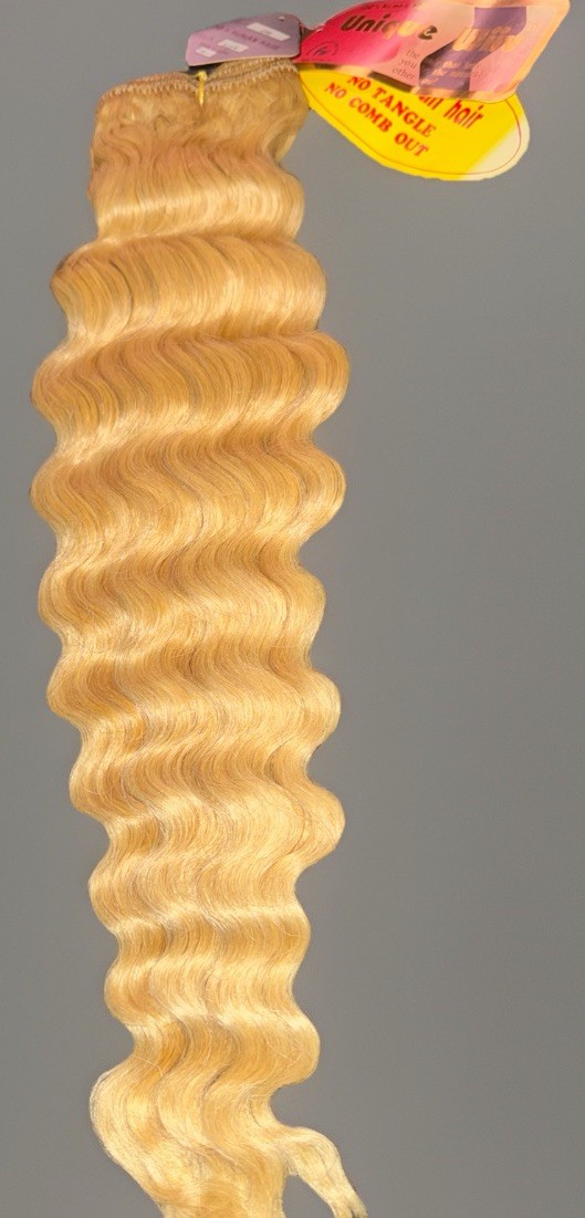 Unique Wiiv 100% Human Hair Wavy Weft Extensions 18″ Color #613