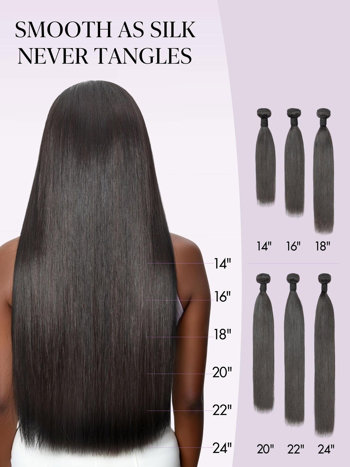 Luvme 12A Human Hair Bundles Straight 14 16 18 Inch 100 Brazilian Virgin Human