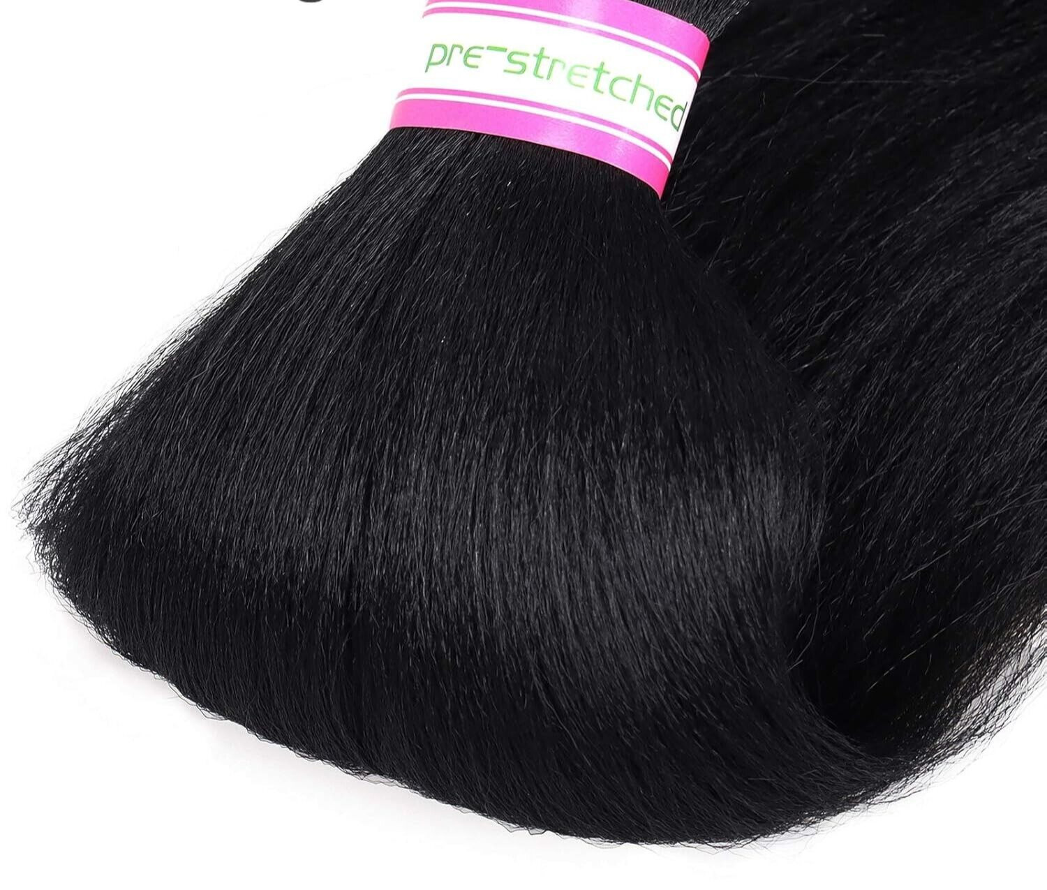 Hair Extensions Pre-Stretched Braiding Black-22 Inch Synthetic Braiding 1pack