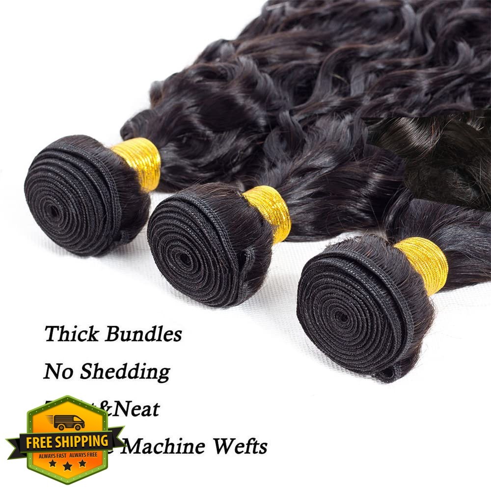 Weeybay 22 24 26 Inch 1B Black Water Wave