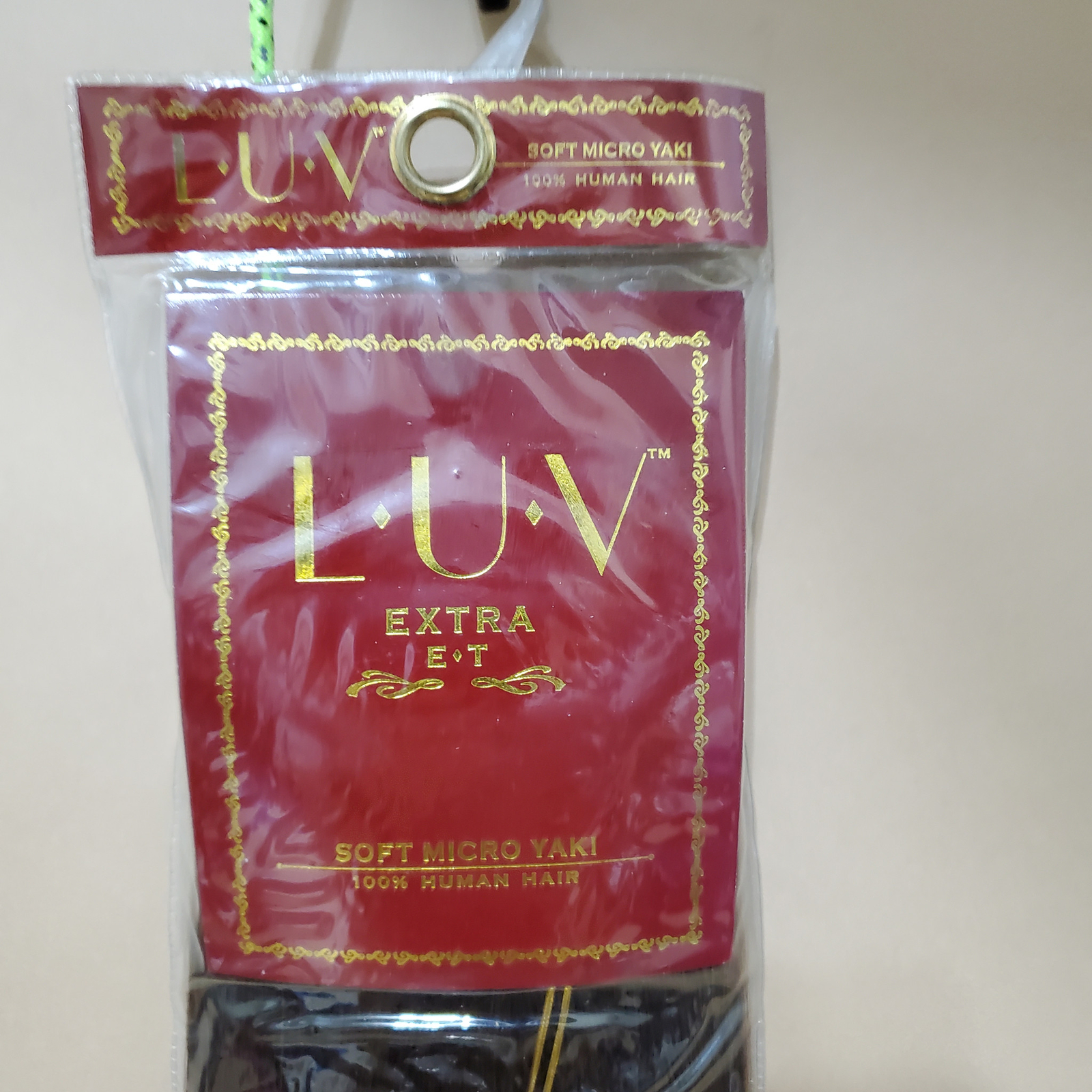 Eve Sew In Weave Soft Micro Yaki Straight 100% Human Hair Extensions Brown 4 10″